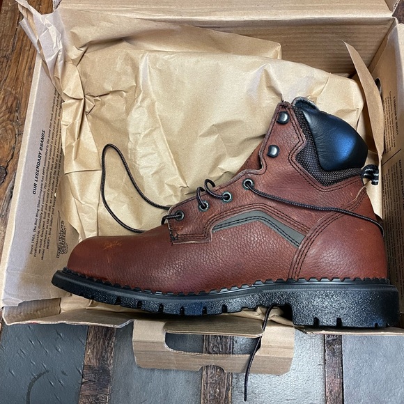 Red Wing Shoes Dark Brown Leather Boots 3526